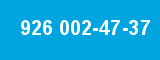 926 002-47-37